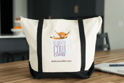 Fluffy Cow Coffee Tote Bag