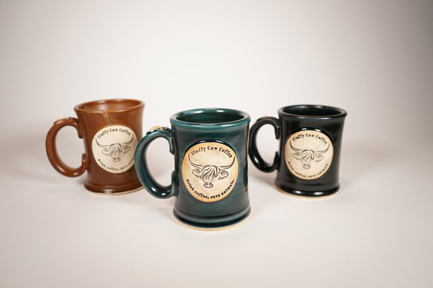 16oz Fluffy Cow Artisan Mugs