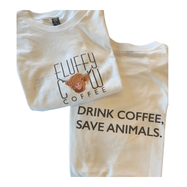 Fluffy Cow Coffee T-Shirts